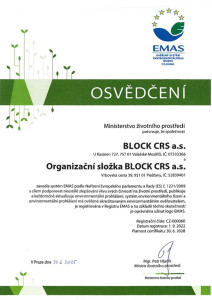 Block CRS - Certifikace